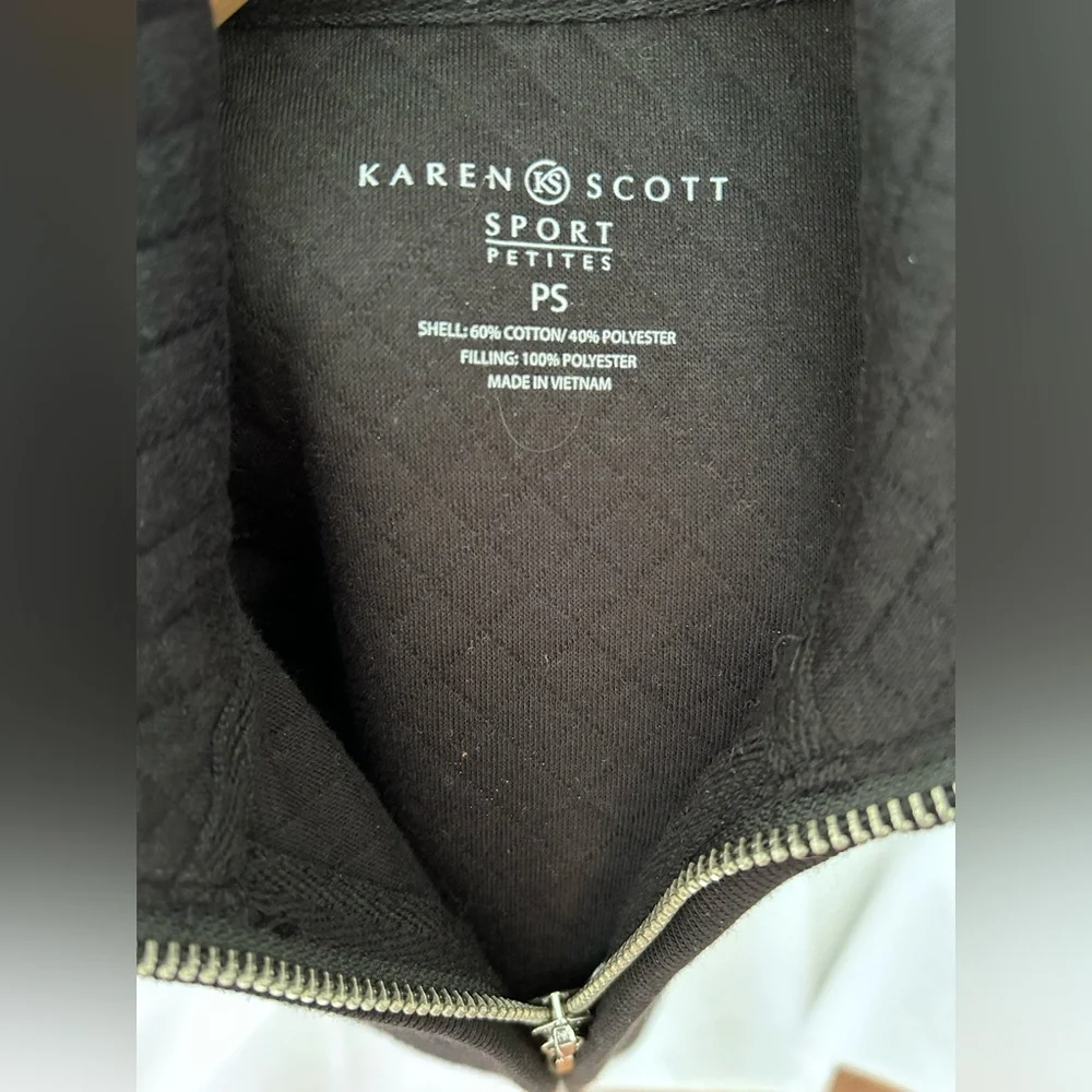 Karen Scott Sport Women’s Black Vest - Picture 2 of 7
